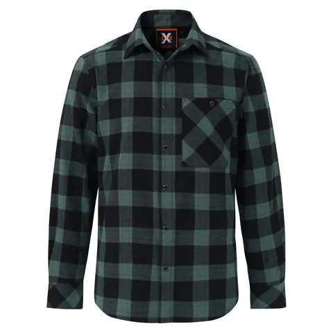Australian Industrial Wear Unisex Classic Flannel Plaid LS Shirt
