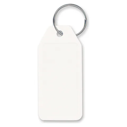 Budget Key Ring in white