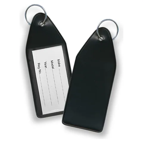 Vinyl Key Tag black