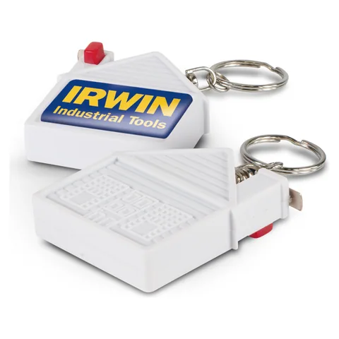 House Tape Measure Key Ring