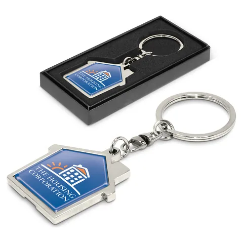 House Metal Key Ring