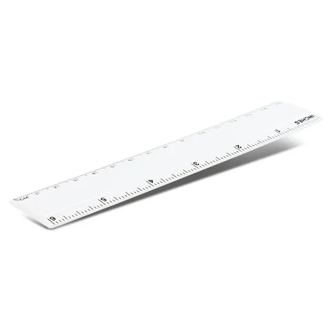 Mini Ruler - 15cm in white
