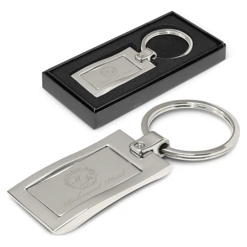Wave Metal Key Ring