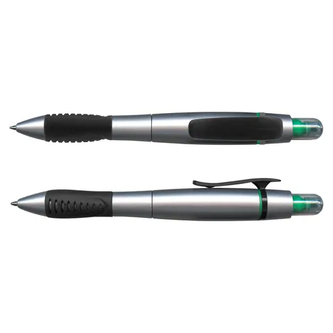 Duo Pen with Highlighter green