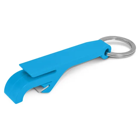 Snappy Bottle Opener Key Ring lblue