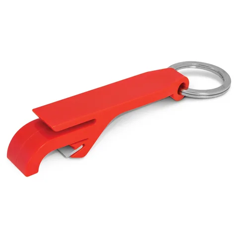 Snappy Bottle Opener Key Ring red