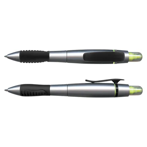 Duo Pen with Highlighter in yellow