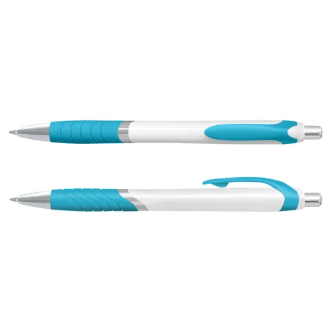 Jet Pen - White Barrel lblue
