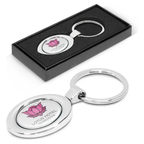 Oval Metal Key Ring