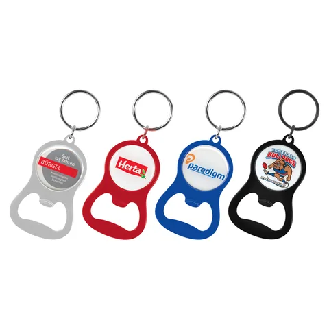Chevron Bottle Opener Key Ring