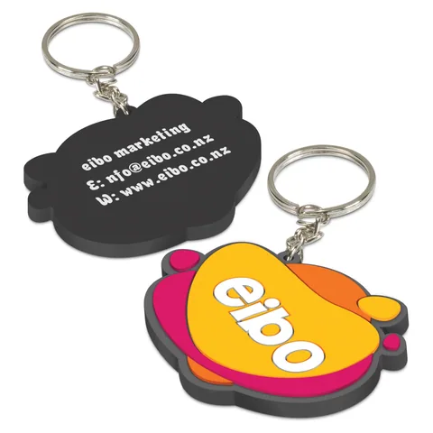 PVC Key Ring Small - One Side Moulded