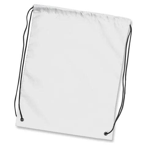 Drawstring Backpack in white