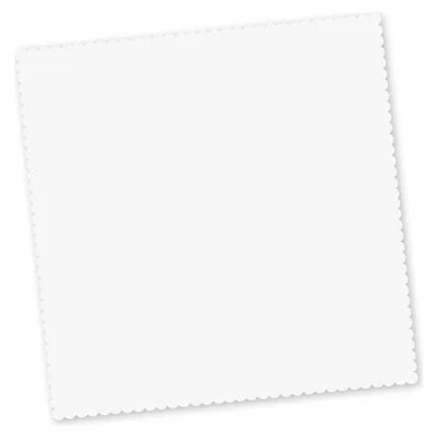 Microfibre Cloth Key Ring in white