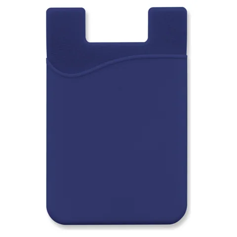 Silicone Phone Wallet blue