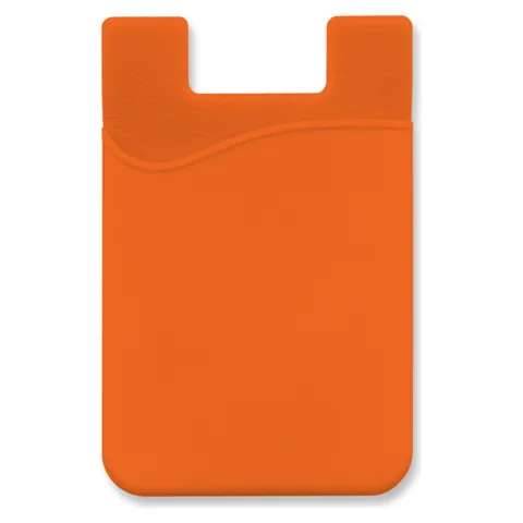 Silicone Phone Wallet orange