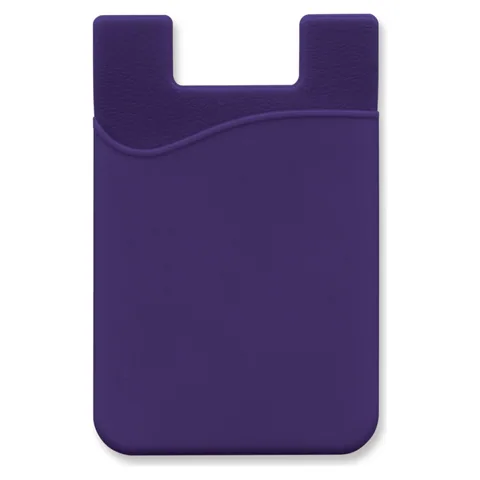 Silicone Phone Wallet purple
