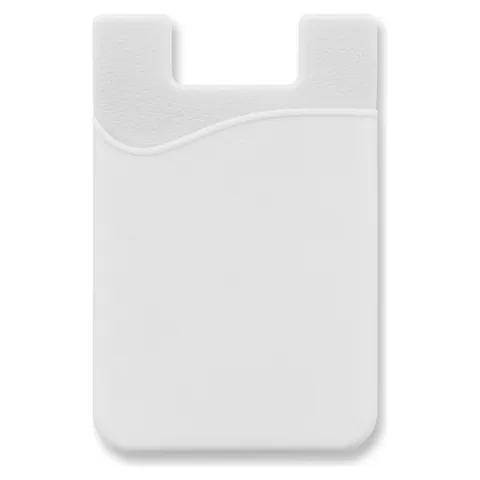 Silicone Phone Wallet in white