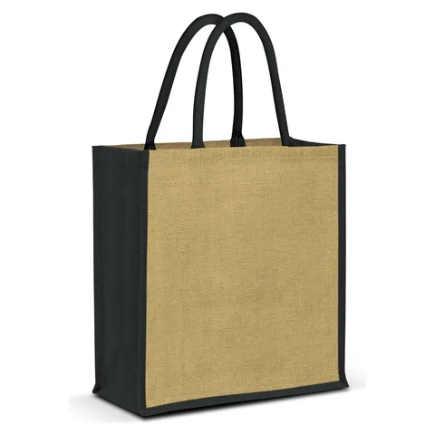 Lanza Jute Tote Bag black