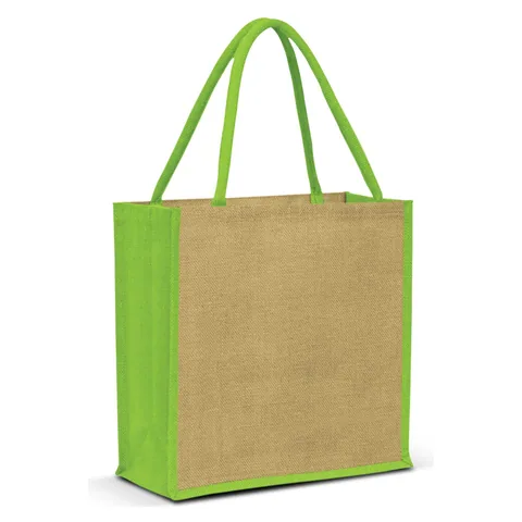 Monza Jute Tote Bag green