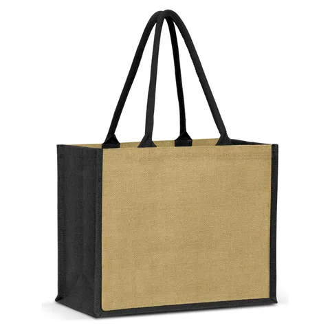Torino Jute Tote Bag black