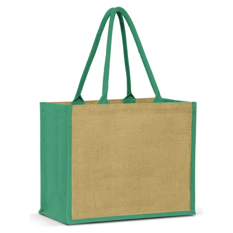 Torino Jute Tote Bag green