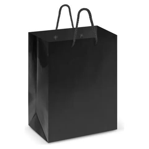 Laminated Carry Bag - Medium black