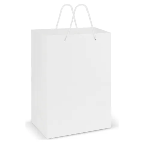 Laminated Carry Bag - Large in white