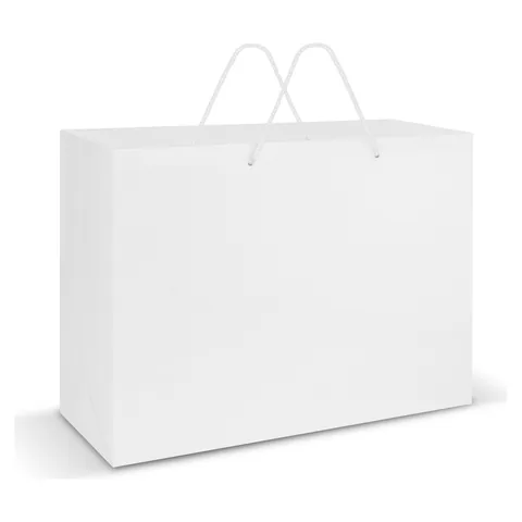 Laminated Carry Bag - Extra Large in white