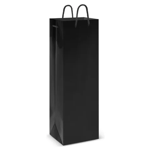 Laminated Wine Bag black