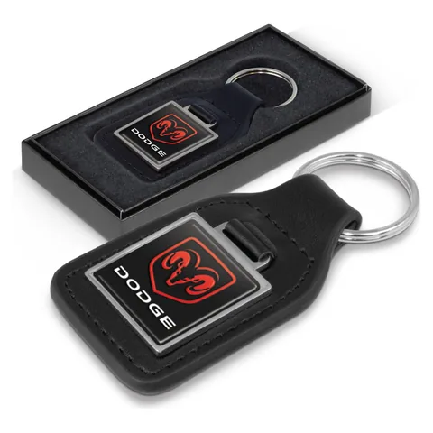Baron Leather Key Ring - Square