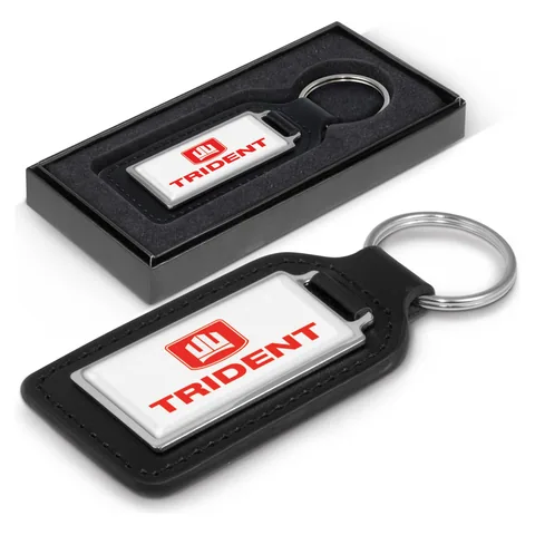 Baron Leather Key Ring - Rectangle
