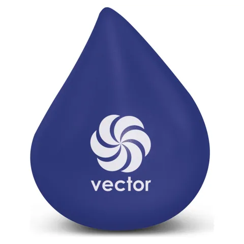 Stress Water Drop in blue
