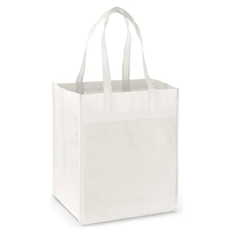Mega Shopper Tote Bag in white