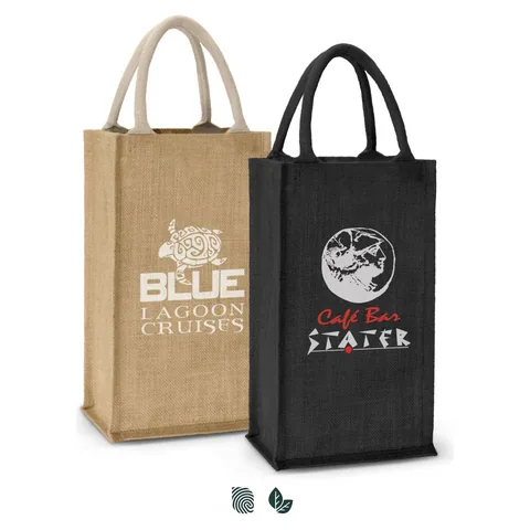 Donato Jute Double Wine Carrier