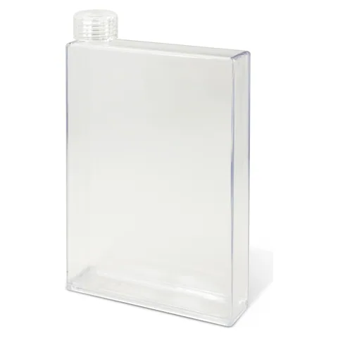 Notebook Water Bottle in clear