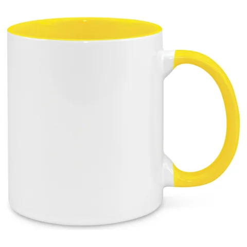 Madrid Coffee Mug - Two-Tone in yellow
