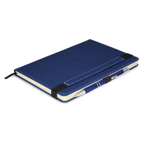 Premier Notebook with Pen blue