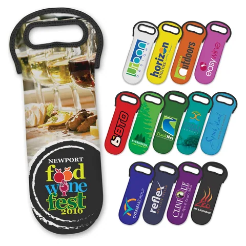 Neoprene Wine Cooler Bag - Full Colour