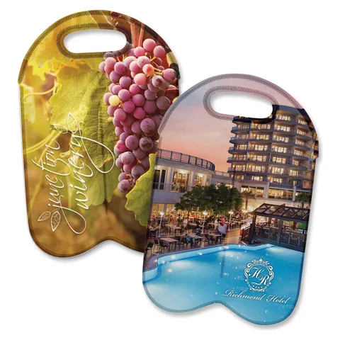 Neoprene Double Wine Cooler Bag - Full Colour