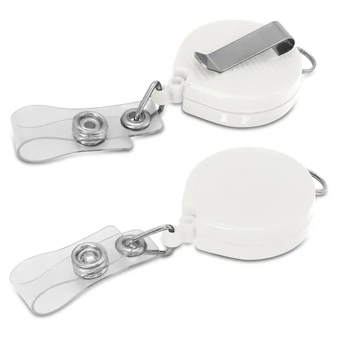 Alta Retractable ID Holder in white