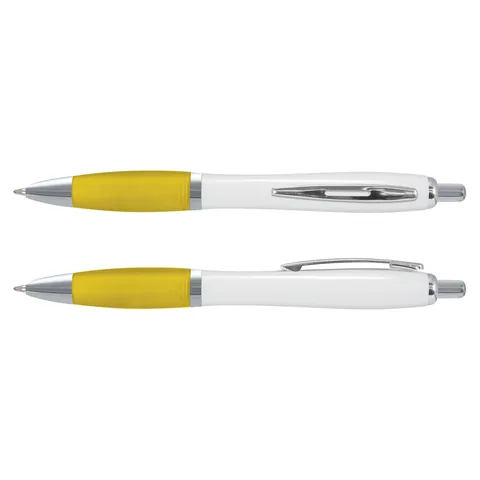Vistro Pen - White Barrel in yellow