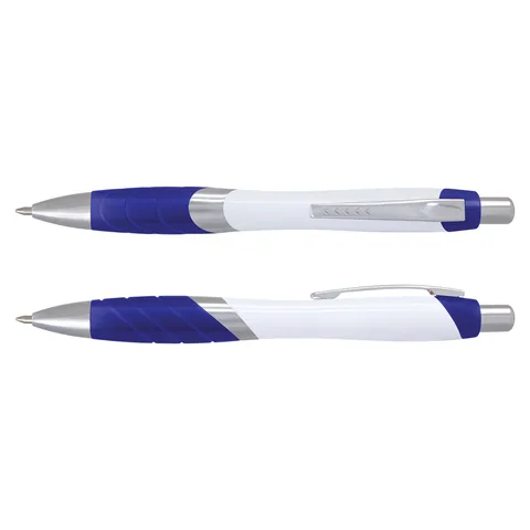 Borg Pen - White Barrel blue