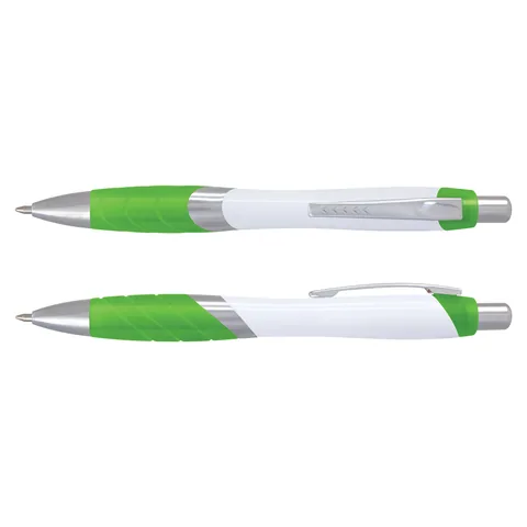 Borg Pen - White Barrel green