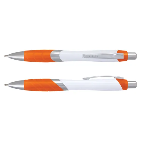 Borg Pen - White Barrel orange