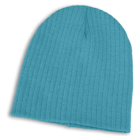 Nebraska Cable Knit Beanie lblue