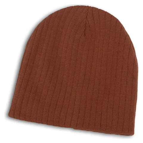 Nebraska Cable Knit Beanie orange