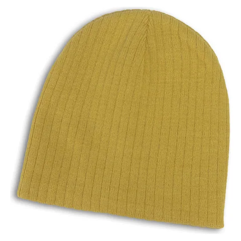 Nebraska Cable Knit Beanie yellow