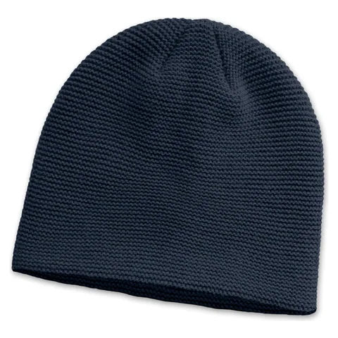 Montana Garter Knit Beanie blue