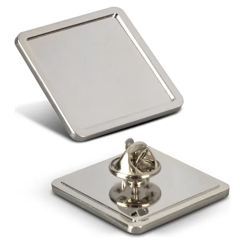 Altura Lapel Pin - Square Large in silver
