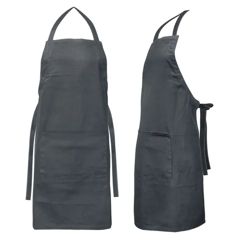Savoy Bib Apron in grey